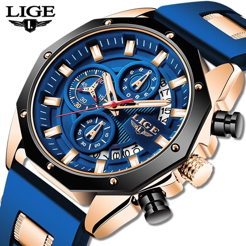 Luxury Watch Magazine - LIGE modne męskie zegarki Top marka