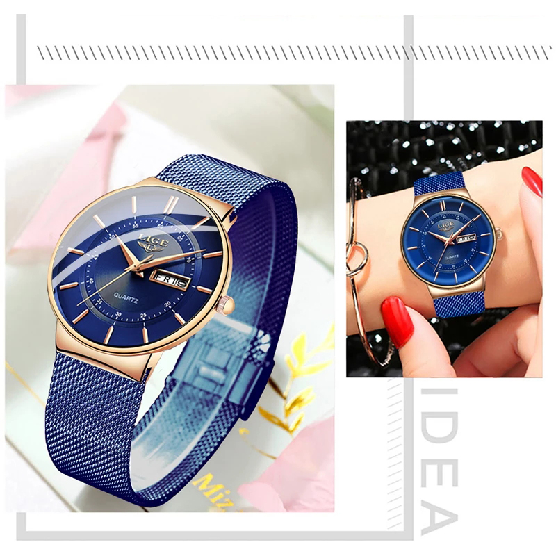 Zegarki Damskie LIGE Top Marka – Luxury Watch Top 10 recenzja i cena