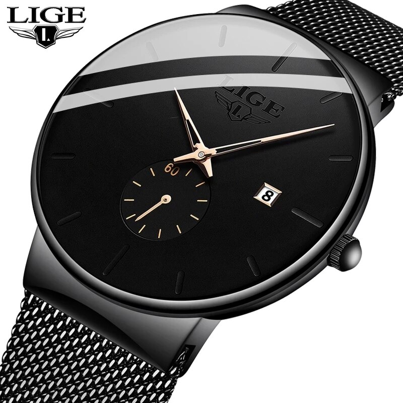 LIGE modne męskie zegarki Top  – Luxury Watch Top 10 recenzja i cena