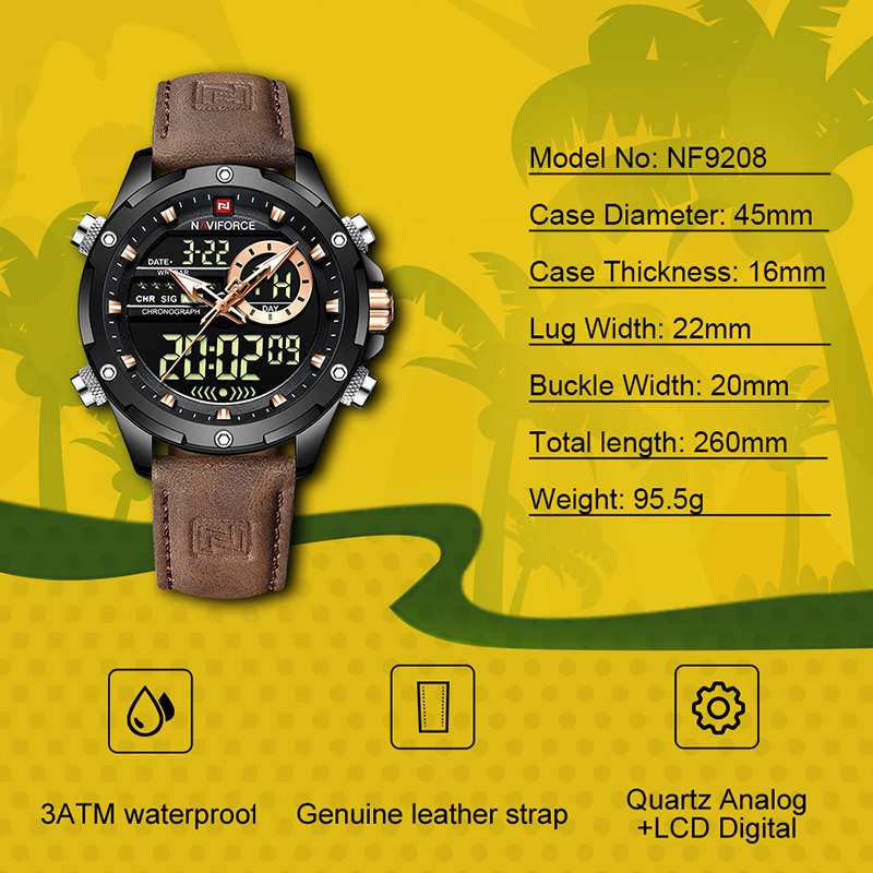 Nowe zegarki męskie NAVIFORCE, – Luxury Watch Maker recenzja i cena