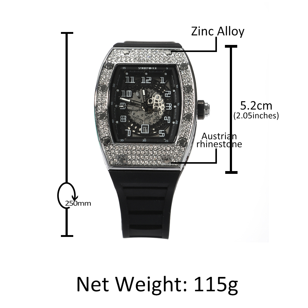 Hip-hopowy pełny Iced Out Squa – Luxury Watch Iceberg recenzja i cena